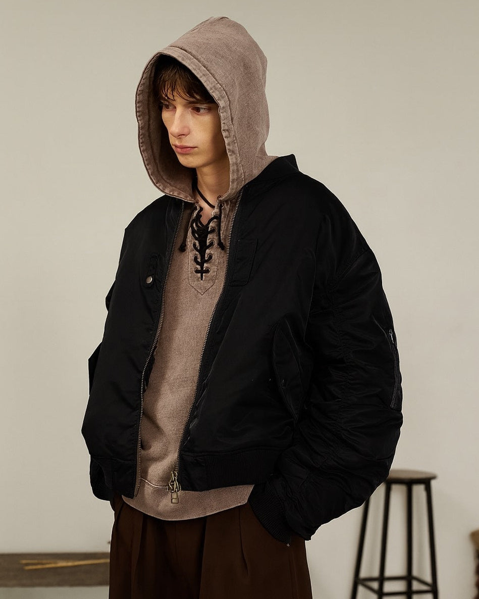 Back Line Zip MA-1（Black)