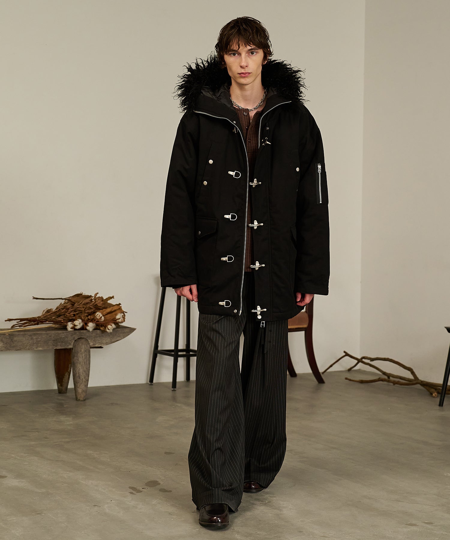 Padded N-3B Jacket (Black)