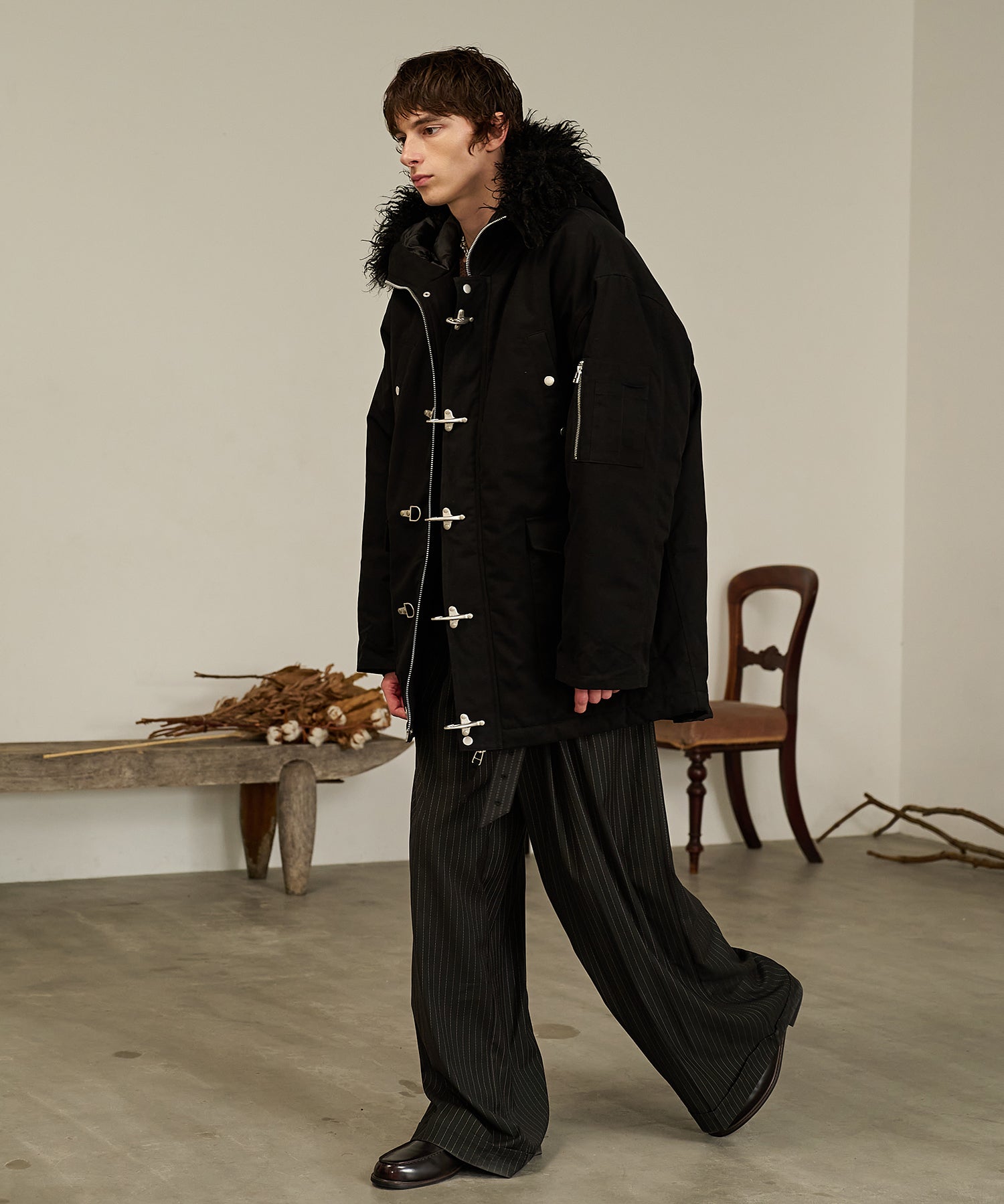 Padded N-3B Jacket (Black)