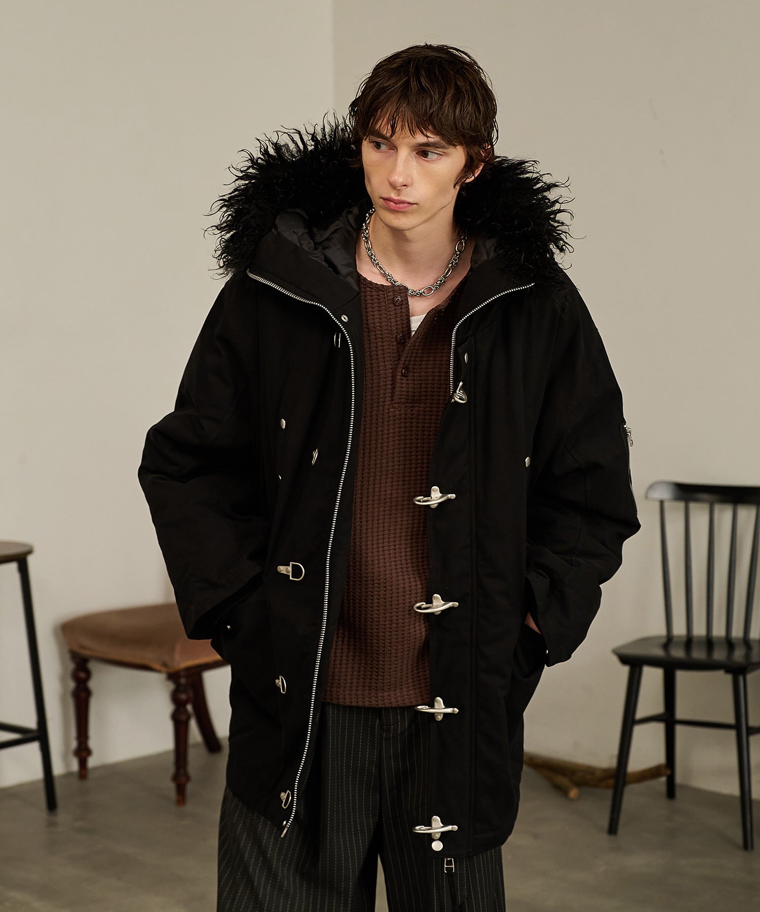 Padded N-3B Jacket (Black)