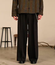 Riveted Baggy Slacks （Black）