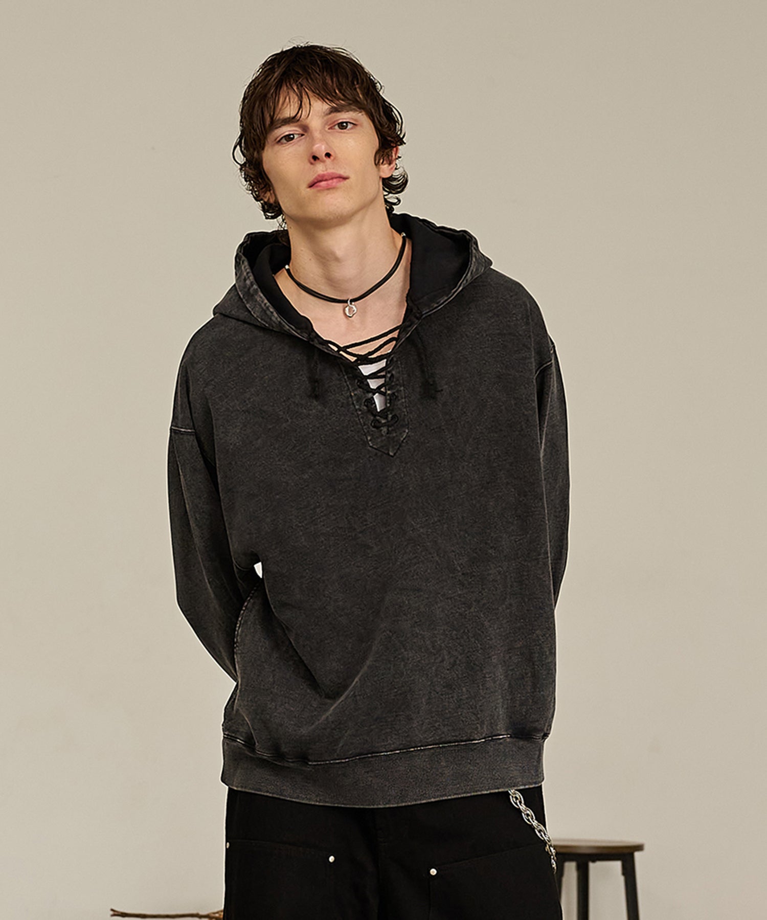 Washed Deck Hoodie (Gray)