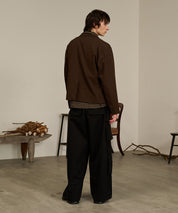 Double Pocket Cargo Pants (Black)