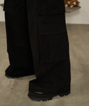 Double Pocket Cargo Pants (Black)