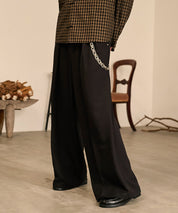 Riveted Baggy Slacks （Black）