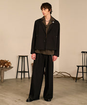 Riveted Baggy Slacks （Black）