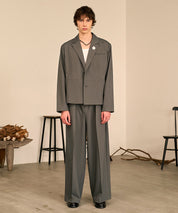 Riveted Single Short Jacket （Gray）