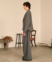 Riveted Single Short Jacket （Gray）