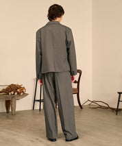 Riveted Baggy Slacks （Gray）