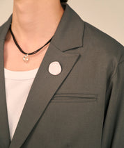 Riveted Single Short Jacket （Gray）