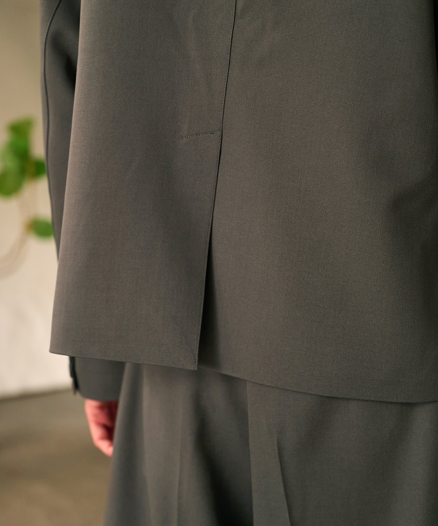 Riveted Single Short Jacket （Gray）