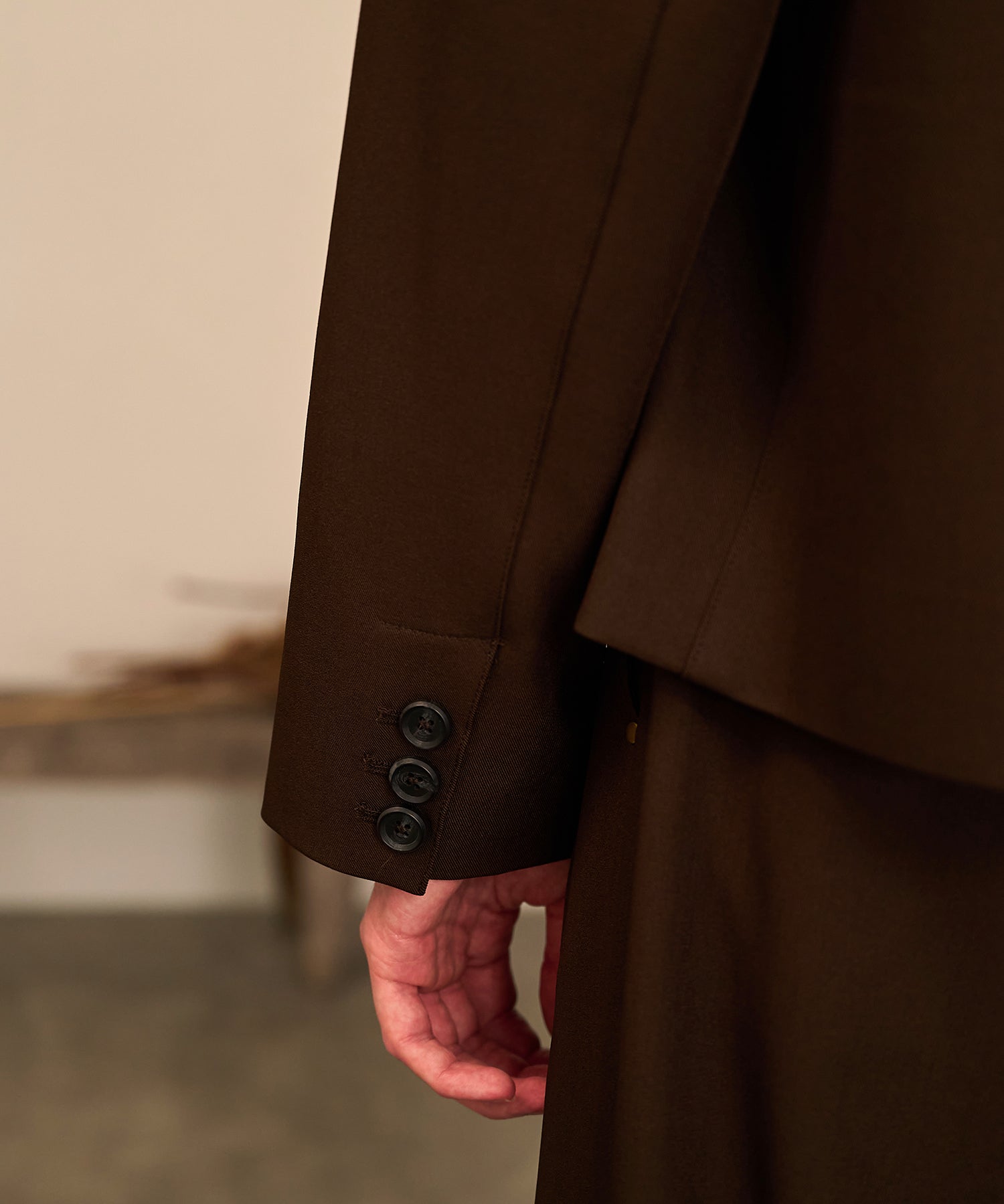 Riveted Single Short Jacket （Brown）