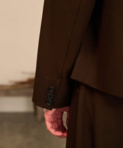 Riveted Single Short Jacket （Brown）