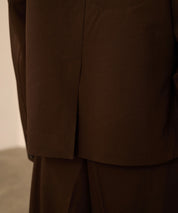 Riveted Single Short Jacket （Brown）