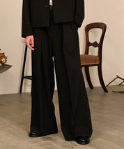 Riveted Baggy Slacks （Black）