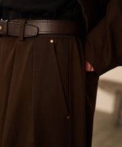 Riveted Baggy Slacks （Brown）