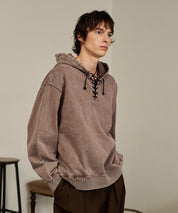 Washed Deck Hoodie (Brown)