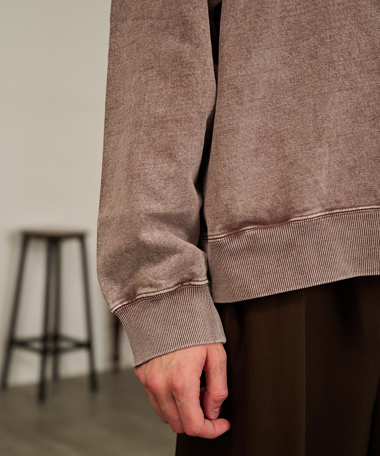 Washed Deck Hoodie (Brown)