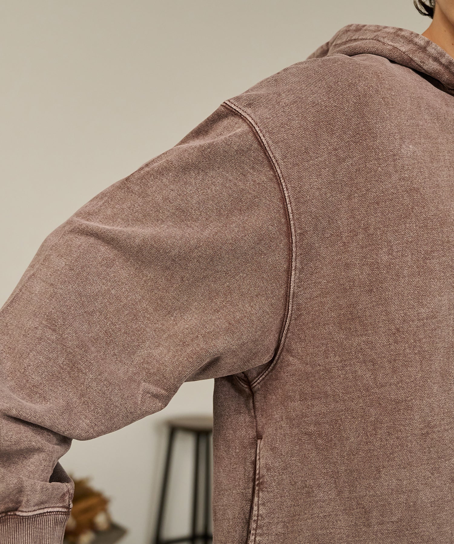 Washed Deck Hoodie (Brown)