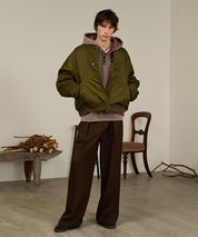 Washed Deck Hoodie (Brown)