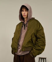 Back Line Zip MA-1（Khaki)