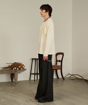 Thermal Texture Henley Top（Ivory）