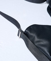 2-way Leather Shoulder Bag（Black）